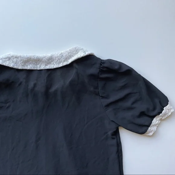 🛍3/$20 Statement Collar Waffle Blouse - Picture 4 of 8